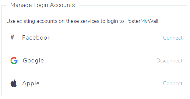 How do I connect my account to my gmail account? – PosterMyWall Help Center