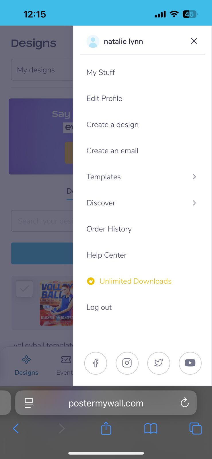 How do I log out of my account? – PosterMyWall Help Center